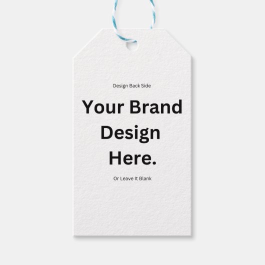 Maak uw eigen ontwerp en print cadeaukaartje cadeaulabel (Voorkant)