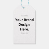 Maak uw eigen ontwerp en print cadeaukaartje cadeaulabel (Achterkant)