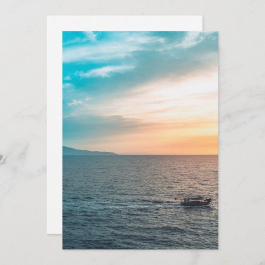 Maak uw eigen op maat gemaakte foto plat vakantiek feestdagenkaart (Voorkant / Achterkant)