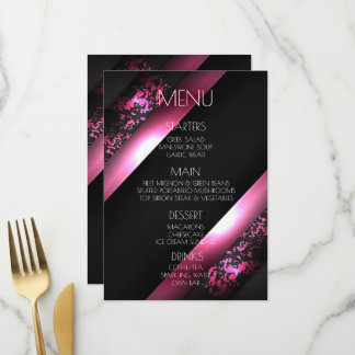 Maak uw eigen - Opvallende Roze Hoeken Menu
