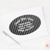 Maak Uw Eigen Ovale Sticker (Envelop)