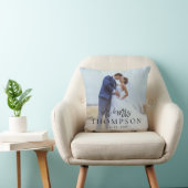 Maak Uw Eigen Paar Foto met Namen Meneer en Mevrou Kussen (Stoel)