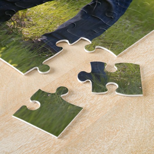 Maak uw eigen personage met familiefoto legpuzzel (Zijkant)