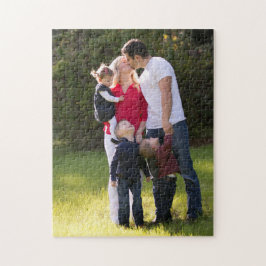 Maak uw eigen personage met familiefoto legpuzzel