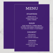 Maak Uw Eigen Personal Menu (Voorkant / Achterkant)