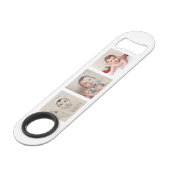 Maak uw eigen persoonlijke 6 Foto aangepast Speed Flessenopener (Voorkant Gekanteld)