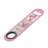 Maak uw eigen persoonlijke 6 Foto aangepast Speed Flessenopener (Voorkant Gekanteld)