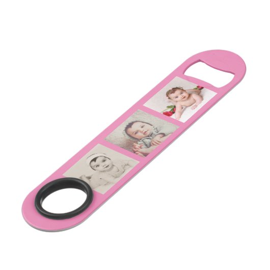 Maak uw eigen persoonlijke 6 Foto aangepast Speed Flessenopener (Voorkant Gekanteld)