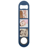 Maak uw eigen persoonlijke 6 Foto aangepast Speed Flessenopener (Achterkant)