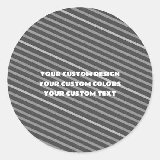 Maak Uw Eigen Persoonlijke Aanpassing Ronde Sticker (Voorkant)