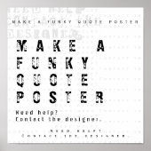 Maak uw eigen Persoonlijke Citaat Poster (Voorkant)