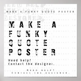 Maak uw eigen Persoonlijke Citaat Poster
