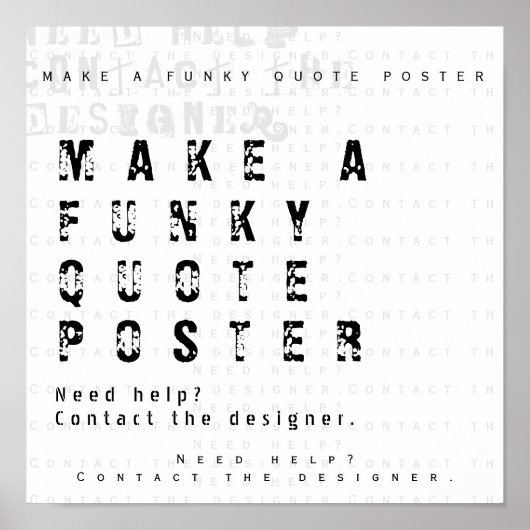 Maak uw eigen Persoonlijke Citaat Poster (Voorkant)