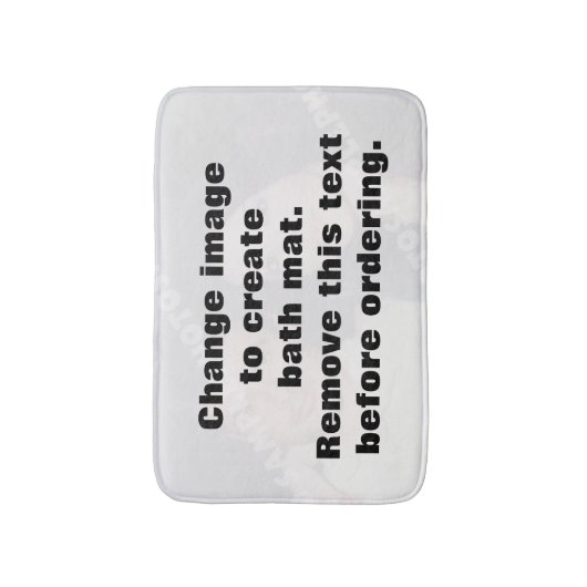 Maak uw eigen persoonlijke foto badmat (Voorkant Verticaal)