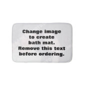 Maak uw eigen persoonlijke foto badmat (Voorkant)