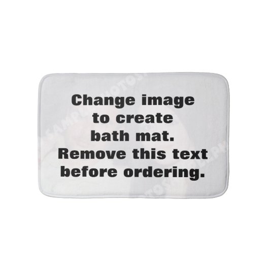 Maak uw eigen persoonlijke foto badmat (Voorkant)