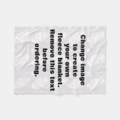 Maak uw eigen persoonlijke foto fleece deken (Voorkant (Horizontaal))