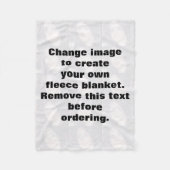 Maak uw eigen persoonlijke foto fleece deken (Voorkant)