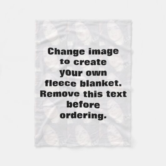 Maak uw eigen persoonlijke foto fleece deken (Voorkant)