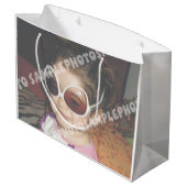 Maak uw eigen persoonlijke foto groot cadeauzakje (Achterkant Gekanteld)