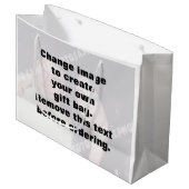 Maak uw eigen persoonlijke foto groot cadeauzakje (Voorkant Gekanteld)