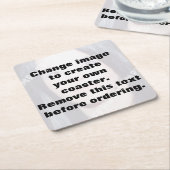 Maak uw eigen persoonlijke foto kartonnen onderzetters (Schuin)