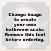 Maak uw eigen persoonlijke foto kartonnen onderzetters (Voorkant)