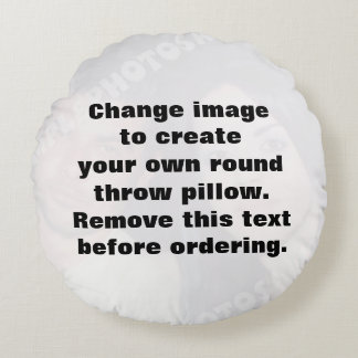 Maak uw eigen persoonlijke foto rond kussen