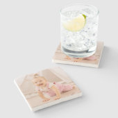 Maak uw eigen, persoonlijke foto stenen onderzetter (Zijkant)