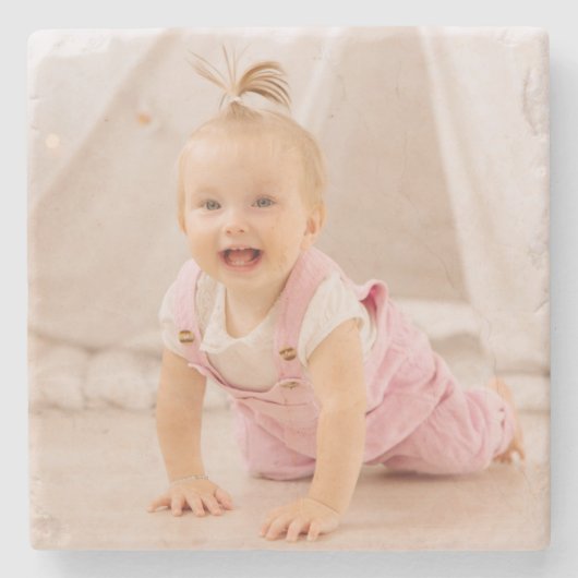 Maak uw eigen, persoonlijke foto stenen onderzetter (Voorkant)