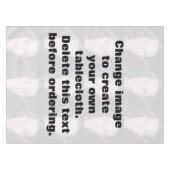 Maak uw eigen persoonlijke foto tafelkleed (Voorkant (Horizontaal))