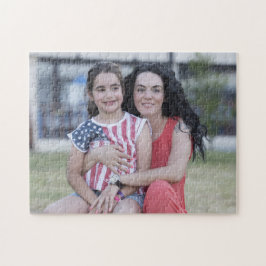 Maak uw eigen persoonlijke horizontale familiefoto legpuzzel