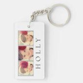 Maak uw eigen persoonlijke kerstcadeautjes voor fo sleutelhanger (achterkant)