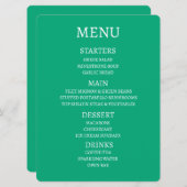 Maak Uw Eigen Persoonlijke Menu (Voorkant / Achterkant)