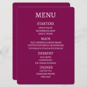 Maak Uw Eigen Persoonlijke Menu (Voorkant / Achterkant)