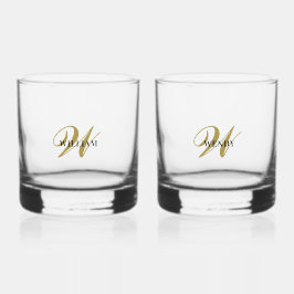 Maak Uw Eigen Persoonlijke Toevoegen Initialen, Na Whisky Glas