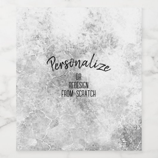 Maak Uw Eigen Persoonlijke Wijn Etiket (Enkel label)