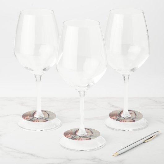 Maak uw eigen persoonlijke wijnglaslabel (Set)