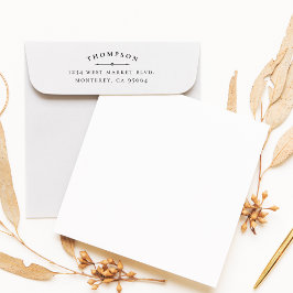 Maak uw eigen prachtige klassieke retouradres rubberstempel