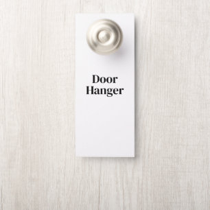 Maak uw eigen premium 3.5" x 8.5" Klein Deurhanger