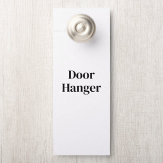Maak uw eigen Premium | 4.25" x 11" Groot Deurhanger