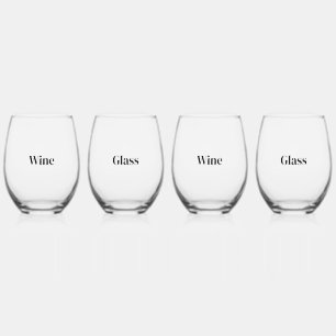 Maak Uw Eigen Premium   Set van 4 Wijnglas Zonder Voet