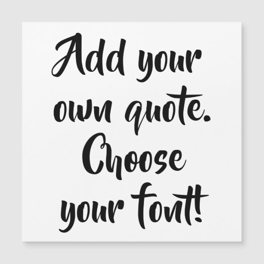 Maak uw eigen prijsopgave gepersonaliseerd magneti (Voorkant)