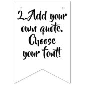 Maak uw eigen prijsopgave gepersonaliseerde sjablo vlaggetjes (Tweede vlag)