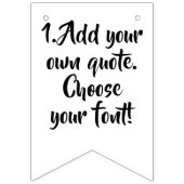 Maak uw eigen prijsopgave gepersonaliseerde sjablo vlaggetjes (Eerste vlag)