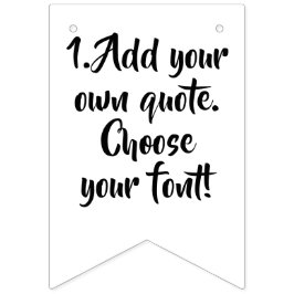 Maak uw eigen prijsopgave gepersonaliseerde sjablo vlaggetjes