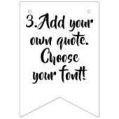 Maak uw eigen prijsopgave gepersonaliseerde sjablo vlaggetjes (Derde vlag)