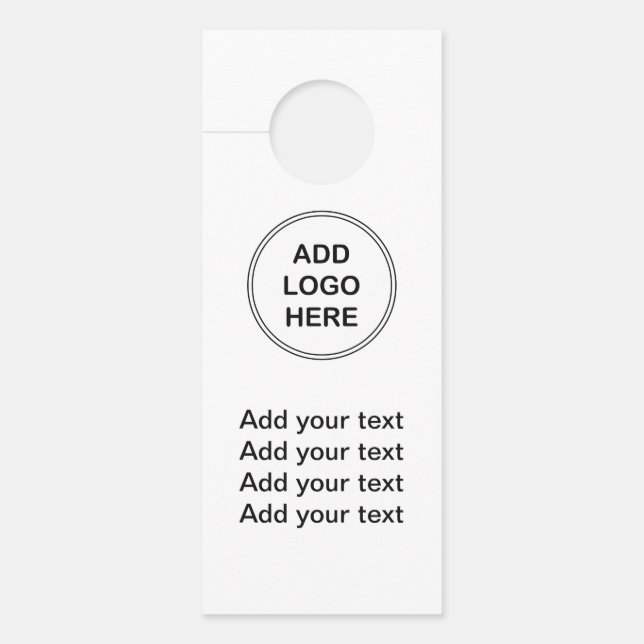 Maak uw eigen promotionele deurhangers (Voorkant)