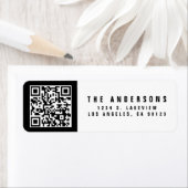 Maak uw eigen QR-code | Modern retouradres Etiket (Insitu)
