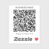 Maak uw eigen QR-code promotie Sticker (Vel)